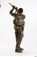  Photos Frankie Perry Army KSK Recon Germany Poses aiming the gun standing whole body 0007.jpg